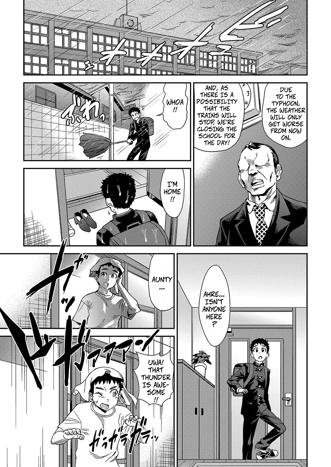 Hentai Manga Comic-on a stormy night-Read-3